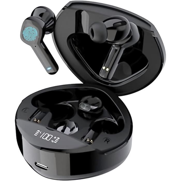 Ecouteurs Bluetooth Sans Fil Intra-auriculaires Rotatifs Ergonomiques Ipx4 Gray Yonis