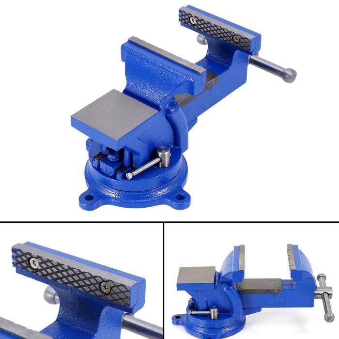 Étau De Montage De Mouches Rotatif BTi – Bleu Renforcé – Rotation 360° Mâchoires Acier Inox