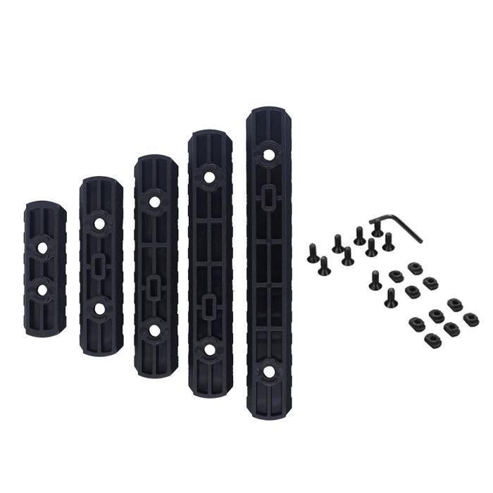 Section De Rail Picatinny En Alu 6061 – Système M-LOK, 5/9/13 Fentes, Adaptateur Pour Garde-main, Kit De 6 Pièces Avec écrous Et Clés
