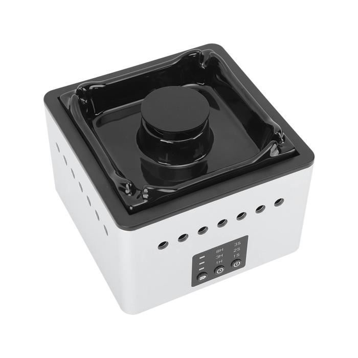 Filtre Charbon Anti-odeur Cendrier Sans Fumée Électronique - Filtre Charbon Actif - Aspiration 360° - Timer Auto - 2 Piles AA Cendrier Purificateur Avec Filtres Charbon Actif