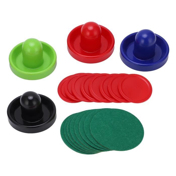 Set De Poussoirs Air Hockey – Rouge, 94 Mm, 4 Palets – Remplacement Pour Table De Jeu