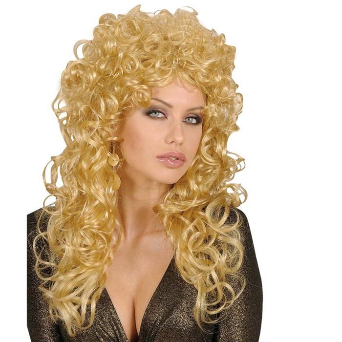 Perruque bouclée shop blonde