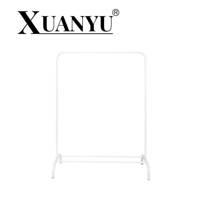 Portant à vêtements en métal XUANYU - Support inférieur pour manteaux jupes - Blanc