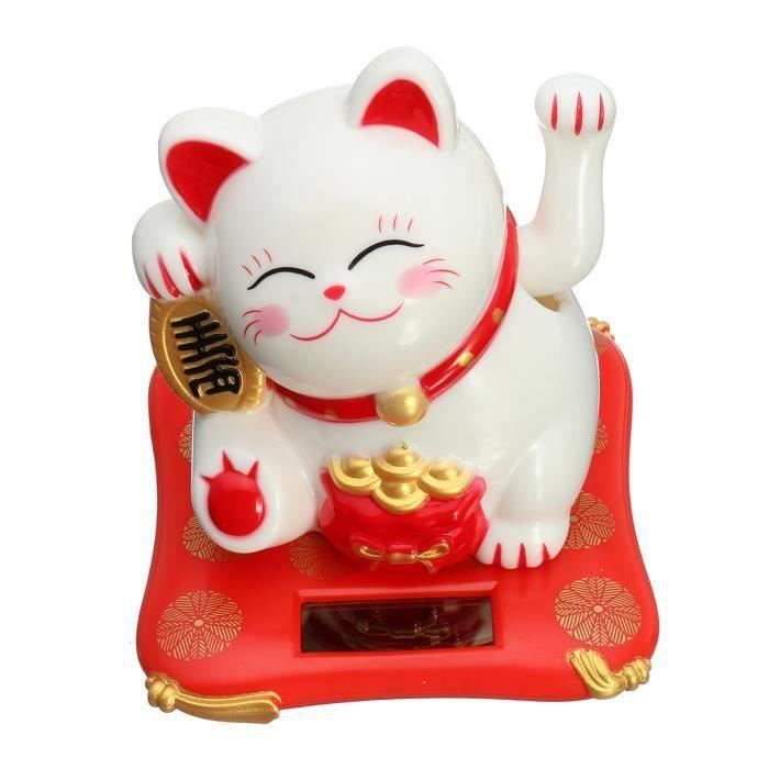 Porte-clés Chat Maneki Neko Porte-bonheur - Métal Doré - Cadeau Symbolique Asian Style - Pour Chance Et Prospérité