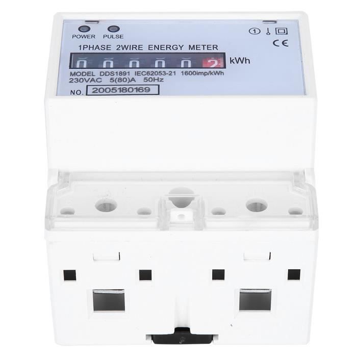 60174030 Compteur energie monophase MID 45/Wh max 5A 230V RS485 1