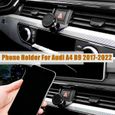 Noir - Support de téléphone pour Audi A4, B9, 2017-2022, Support de grille d'aération, Rotation à 360 degrés,-1