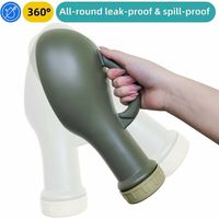 MUHWA Urinoir unisexe avec couvercle 1000 ml portable mâle/femelle avec échelle de mesure