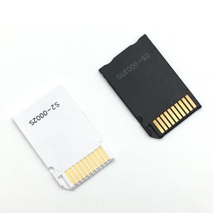Adaptateur Carte Micro SD vers Memory Stick PRO Duo pour PSP 1000/2000/3000  Noir