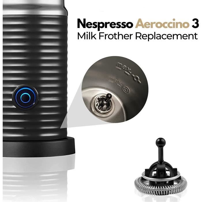 Lot de 2 fouets de rechange pour mousseur à lait Nespresso Aeroccino 3[123]  - Cdiscount Electroménager