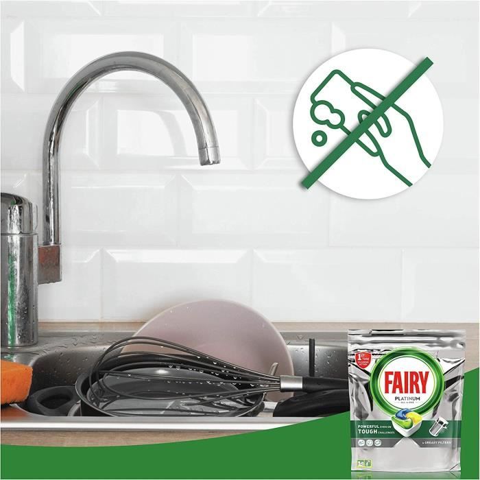 Fairy Platinum Plus Pastilles lave-vaisselle 47 capsules de liquide  vaisselle citron anti-mat[267] - Cdiscount Electroménager