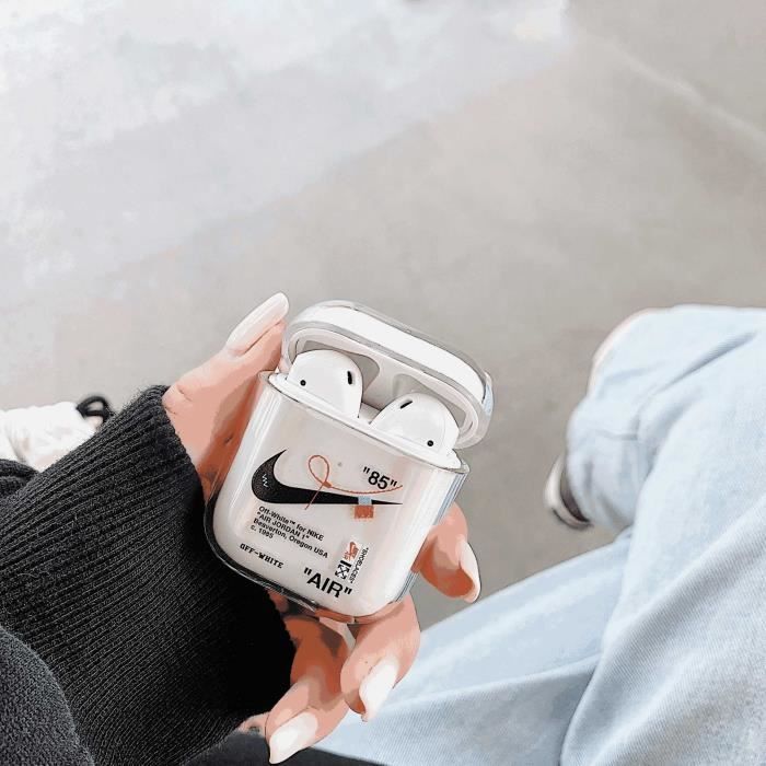 Coque AirPods Off white for Nike 85 Noir Protection Housse Etui Bumper en Silicone Anti Choc Pour Android Apple iPhone AirPods Cdiscount Telephonie