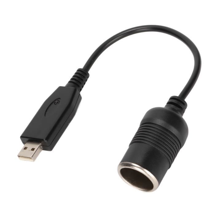 MAD USB vers allumecigare de voiture Adaptateur Convertisseur de Cble USB C vers  Allume-cigare Femelle 5 V son videoprojecteur - Cdiscount Auto
