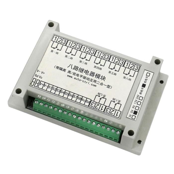 Module relais Togglesy - 1/2/4/8 canaux 3V 5V 12V 24V Optocoupleur déclenchement