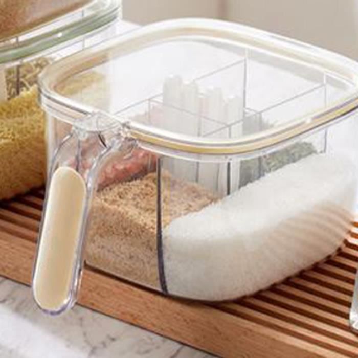 Pot D'assaisonnement En Verre 500 Ml Avec Couvercle Rotatif - Compact, Pratique Pour Barbecue Ou Cuisine