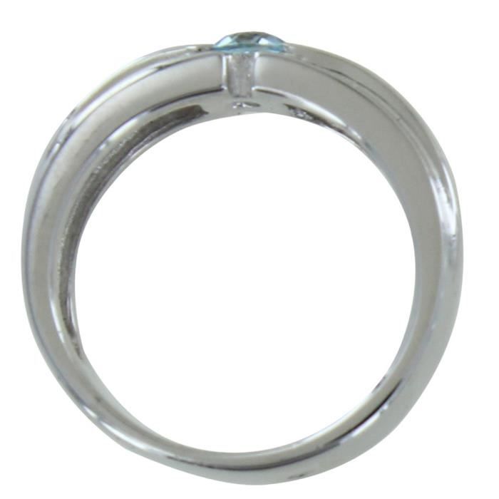 Bague Argent 925 Rhodié Alliance Péridot