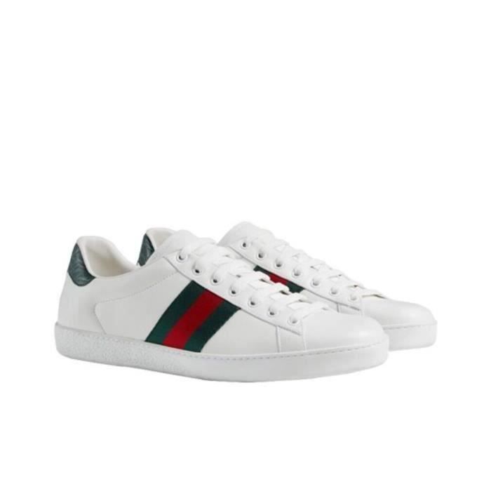 Gucci Femme Homme Chaussure Sneakers Blanche Pas Cher blanc