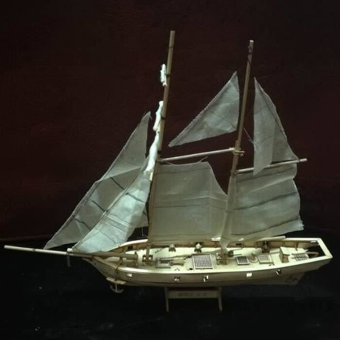1 ensemble 1:120 échelle Mini voilier en bois Kit bateau jouet cadeau bricolage modèle 1 ensemble 1:120 échelle Mini voilier en bois Kit bateau jouet cadeau bricolage modèle