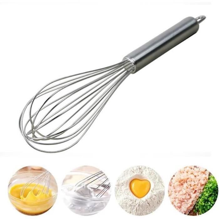 Fouet étroit KAI En Acier Inoxydable – Forme Chasen, 22,8 Cm, Idéal Pour Petits Récipients, Lave-vaisselle Safe