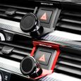 Noir - Support de téléphone pour Audi A4, B9, 2017-2022, Support de grille d'aération, Rotation à 360 degrés,-2