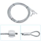 2 Pièces Câble Porte De Garage 9,6 Pieds (2,8 M) – Diamètre 3 Mm Acier Galvanisé – Robuste Et Fiable Pour Ouverture Fluide