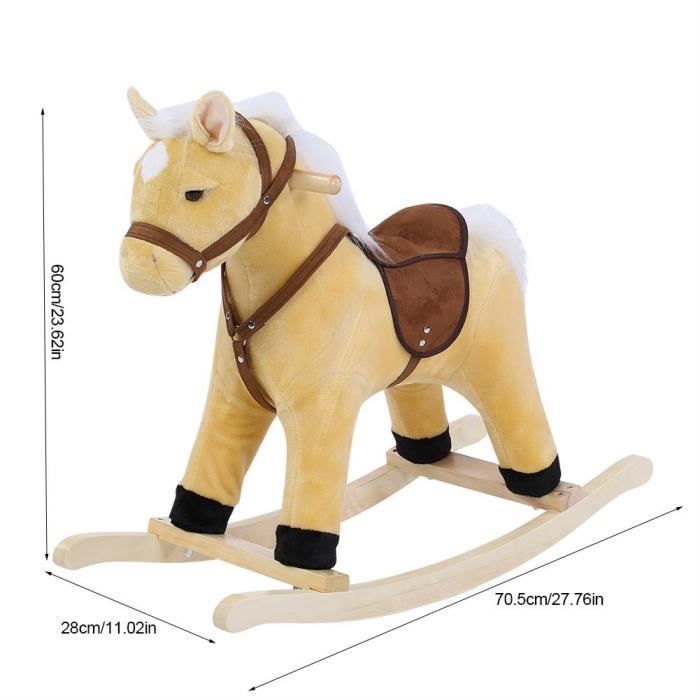 IKIDO Cheval à Bascule - Bébé Cheval à Bascule - Cadeau pour Bébé et  Tout-Petit 