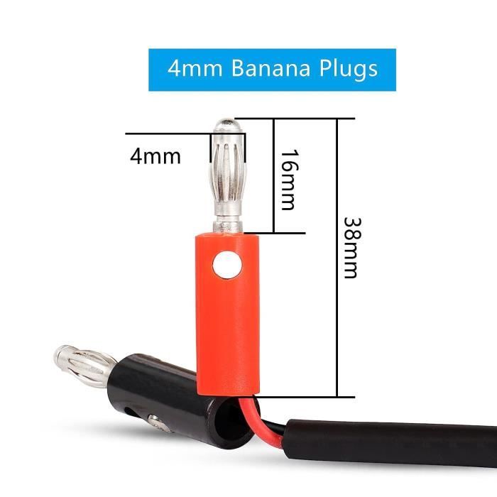 Fiche Banane Femelle Cordon De Mesure 2mm Inversu00e9: Fiches Bananes Femelles Empilables Fiche Banane 4mm