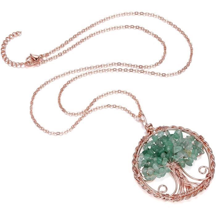 Pendentif Arbre De Vie En Or 18 Carats (750) - Or Jaune, Blanc Et Rose - Bijou Neuf Avec étiquettes