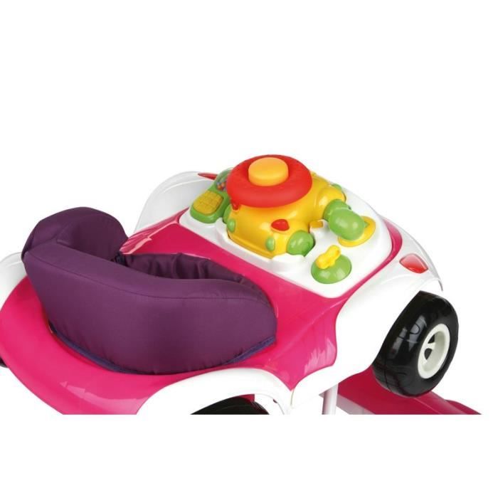 Trotteur Nurse Cabrio rose Cdiscount Pu riculture Eveil b b