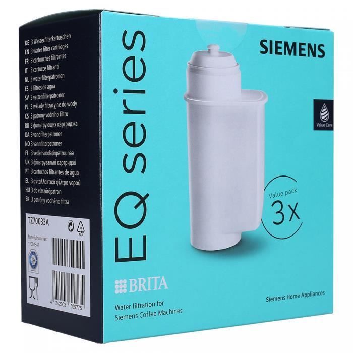 Cartouche filtrante Siemens BRITA INTENZA EQ. Séries 17004340