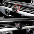 Noir - Support de téléphone pour Audi A4, B9, 2017-2022, Support de grille d'aération, Rotation à 360 degrés,-3