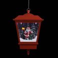#61883 Lampe suspendue - Lustre Et Suspension Lampadaire de Noël - Décoration de Noël lumière LED Père Noël Rouge 27x27x45 cm Meuble-3