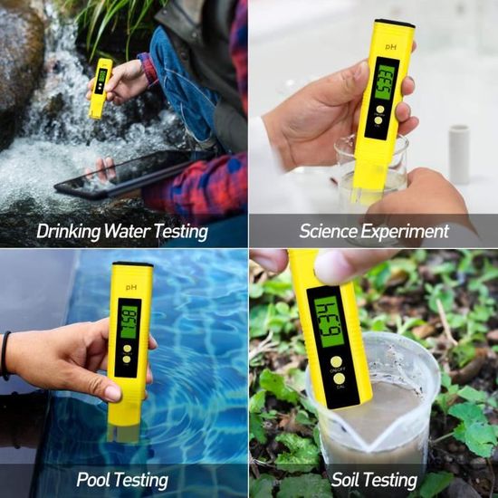 LCD Digital PH-mètre Qualité de l'eau Testeur pour l'eau potable Aquarium Hydroponique 
