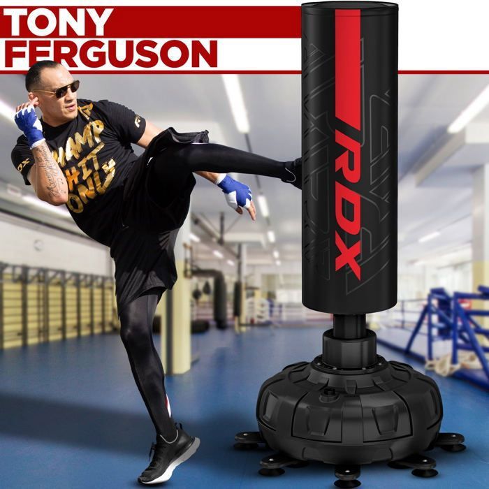 Ensemble De Boxe : Sac De Frappe Autoportant 6ft (1m80) + Gants D'entraînement MMA Fitness