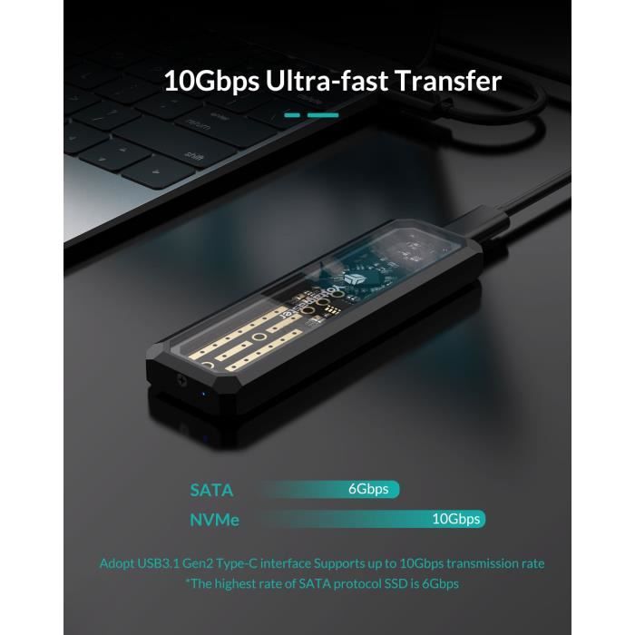 UPERFECT Disque dur externe USB 3.0 2 To SSD pour ordinateur portable  mobile de bureau - Cdiscount Informatique