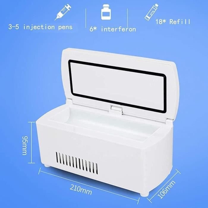 Réfrigérateur à Insuline USB Mini Frigo Medical Mini Réfrigérateur De  Voiture Réfrigérateur de Médecine Boîte à Insuline [274] - Achat / Vente  mini-bar – mini frigo Réfrigérateur à Insuline USB Mini Frigo
