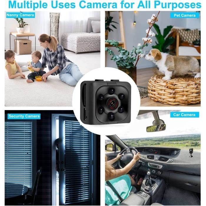 4k Détecteur de fumée Caméra cachée Wifi Hd 1080p Surveillance Bébé Animal  Mini Caméra Avec Caméra de Détection de Mouvement à domicile