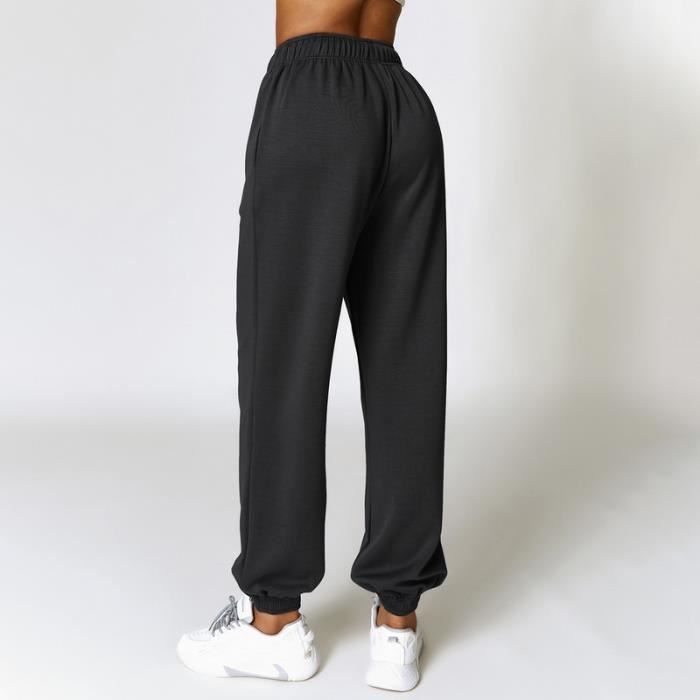 pantalon de jogging pour femme coupe ample noir pantalons femme