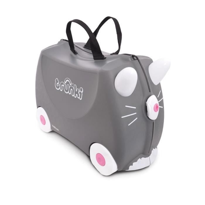 TRUNKI Valise Porteur roulettes pour enfants Chat Benny