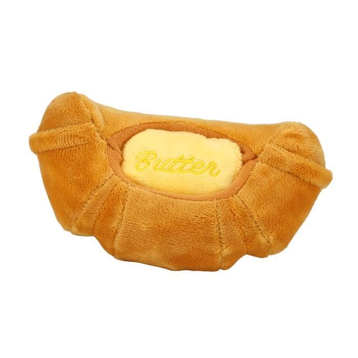 VINGVO jouet mignon pour chien Croissant Croissant peluche chien jouets droles interactifs chiens macher couinement jouets pour Cdiscount