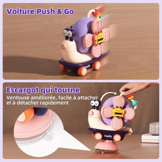 Jouet Chaise Haute Musical Ballery – Ventouse Grenouille 2en1 – Dès 6 Mois