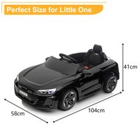 Voiture électrique Enfant 12V – Télécommande 2,4G – Charge 30 Kg – LEDs, Musique, Bluetooth – Noir – Dès 3 Ans – Cadeau