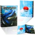 Pokémon Carte Album, Classeur pour Pokemon, Pokémon Cartes Titulaire Pokémon classeur pour Cartes Album Porte Cartes Pokemon Album,3-0