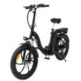 Vélo pliant - BK6 - 20 pouces Fat Tire Ebikes - Batterie 10Ah 250W 48V - Roue arrière - Hydrauliques-0