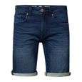Short en jeans Bleu Foncé Homme Petrol Industries SHO001-0