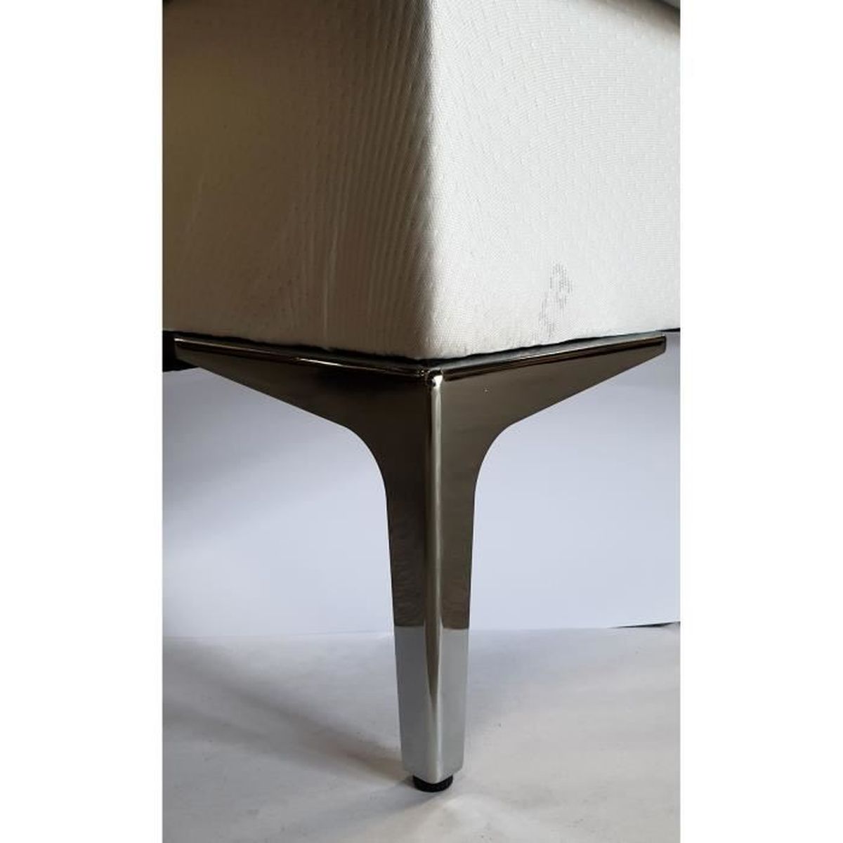 Pied Luxe en triangle pour Lit et Sommier Tapissier Métal (Acier) 150 X 150 mm Cdiscount Maison
