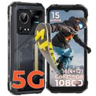 HOTWAV Hyper 7S Smartphone Robuste 5G Android 15 Écran 6,6" HD+ 4+256Go 120Hz NFC Éclairage Camping Téléphone Etanche IP68-Jaune