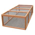 HABRITA Enclos au sol grillagé sans toit pour 4-5 animaux 1,6m²