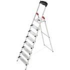 Escabeau ProfiStep® XXL 8 marches - HAILO - Plateforme aluminium - Crochet porte-seau et serre câble