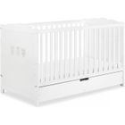 Lit bébé évolutif - KLUPS - MARSELL - Motifs hiboux - Blanc - 140X70