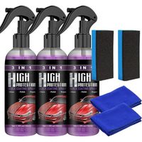 Car Coating Spray,3 in 1 High Protection Quick Car Ceramic Coating Spray, Nano Coating Pro Spray for Cars (3Pcs)